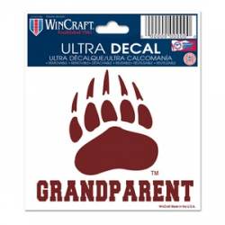 University Of Montana Grizzlies Grandparent - 3x4 Ultra Decal
