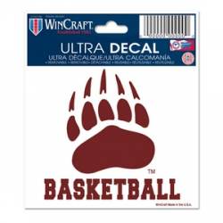 University Of Montana Grizzlies Basketball - 3x4 Ultra Decal