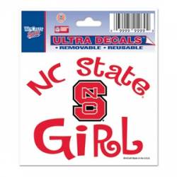 North Carolina State University Wolfpack Girl - 3x4 Ultra Decal