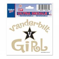Vanderbilt University Commodores Girl - 3x4 Ultra Decal