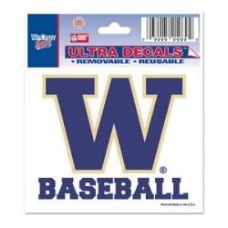 University Of Washington Huskies Baseball - 3x4 Ultra Decal