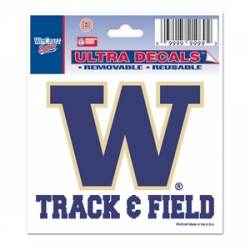 University Of Washington Huskies Track & Field - 3x4 Ultra Decal
