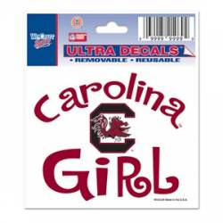 University Of South Carolina Gamecocks Girl - 3x4 Ultra Decal