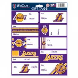 Los Angeles Lakers - Sheet of 10 Gift Tag Labels
