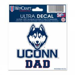 University Of Connecticut UCONN Huskies Dad - 3x4 Ultra Decal