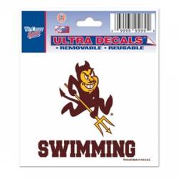 Arizona State University Sun Devils Swimming - 3x4 Ultra Decal