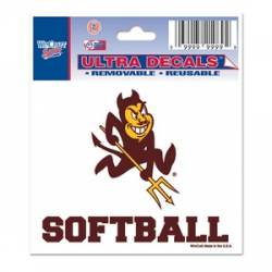 Arizona State University Sun Devils Softball - 3x4 Ultra Decal