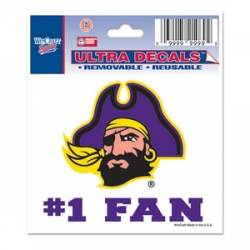 East Carolina University Pirates #1 Fan - 3x4 Ultra Decal