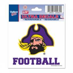 East Carolina University Pirates Football - 3x4 Ultra Decal