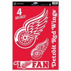 Detroit Red Wings - Set of 4 Ultra Decals