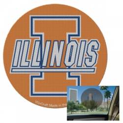 University Of Illinois Fighting Illini - Perforated Shade Decal