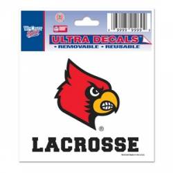 University Of Louisville Cardinals Lacrosse - 3x4 Ultra Decal