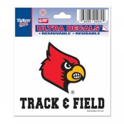 University Of Louisville Cardinals Track & Field - 3x4 Ultra Decal