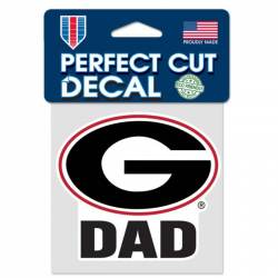 University Of Georgia Bulldogs Dad - 4x4 Die Cut Decal