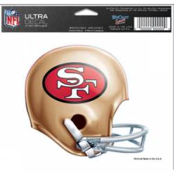 San Francisco 49ers Retro Helmet - 5x6 Ultra Decal