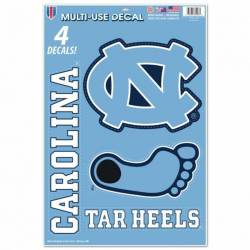 University Of North Carolina Tar Heels - Set of 4 Ultra Decals