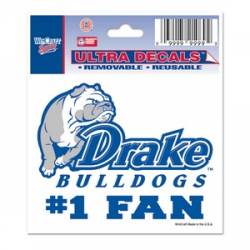 Drake University Bulldogs #1 Fan - 3x4 Ultra Decal
