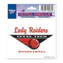 Texas Tech University Lady Red Raiders Basketball - 3x4 Ultra Decal