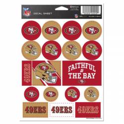 San Francisco 49ers - 5x7 Sticker Sheet