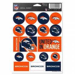 Denver Broncos - 5x7 Sticker Sheet