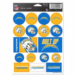 Los Angeles Chargers - 5x7 Sticker Sheet