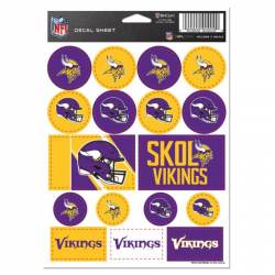 Minnesota Vikings - 5x7 Sticker Sheet
