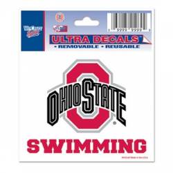 Ohio State University Buckeyes Swimming - 3x4 Ultra Decal