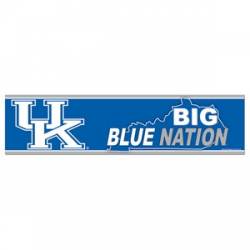 University Of Kentucky Wildcats Big Blue Nation - 3x12 Bumper Sticker Strip