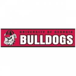 University Of Georgia Bulldogs Logo - 3x12 Bumper Sticker Strip