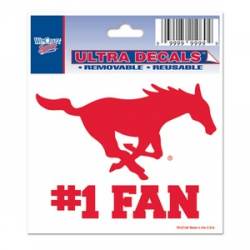 Southern Methodist University Mustangs #1 Fan - 3x4 Ultra Decal