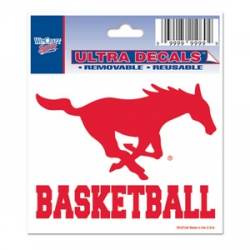 Southern Methodist University Mustangs Basketball - 3x4 Ultra Decal