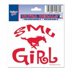 Southern Methodist University Mustangs Girl - 3x4 Ultra Decal