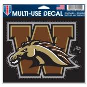 Western Michigan University Broncos - 4.5x5.75 Die Cut Multi Use Ultra Decal