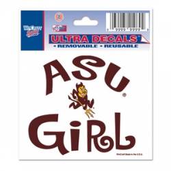 Arizona State University Sun Devils Girl - 3x4 Ultra Decal