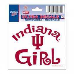 Indiana University Hoosiers Girl - 3x4 Ultra Decal