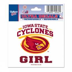 Iowa State University Cyclones Girl - 3x4 Ultra Decal