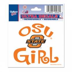 Oklahoma State University Cowboys Girl - 3x4 Ultra Decal