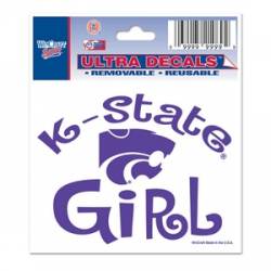 Kansas State University Wildcats Girl - 3x4 Ultra Decal