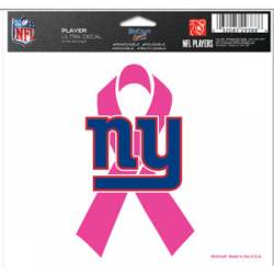 New York Giants Breast Cancer Awareness - 5x6 Ultra Decal