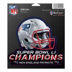 New England Patriots Super Bowl LI Champions - 5x6 Vinyl Sticker