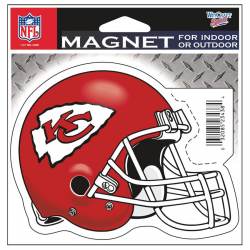 Kansas City Chiefs Helmet - 4.5" Die Cut Logo Magnet