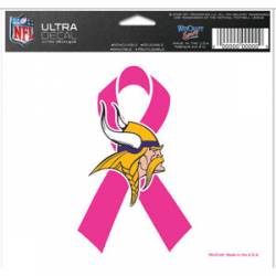 Minnesota Vikings Breast Cancer Awareness - 5x6 Ultra Decal