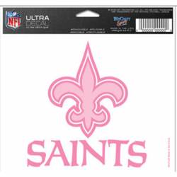 New Orleans Saints Pink Breast Cancer Awareness - 5x6 Ultra Decal