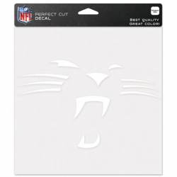 Carolina Panthers Whiskers - 8x8 White Die Cut Decal