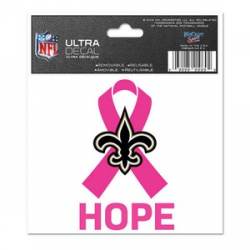 New Orleans Saints Breast Cancer Awareness Hope - 3x4 Ultra Decal