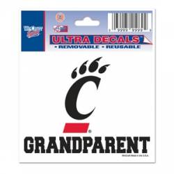University Of Cincinnati Bearcats Grandparent - 3x4 Ultra Decal