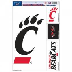 University Of Cincinnati Bearcats - Set of 4 Ultra Decals