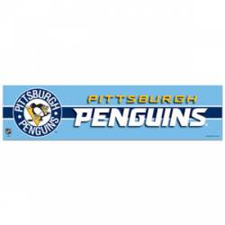 Pittsburgh Penguins Blue - 3x12 Bumper Sticker Strip