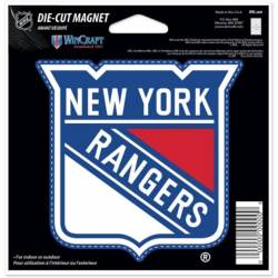 New York Rangers - 4" Die Cut Logo Magnet