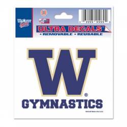 University Of Washington Huskies Gymnastics - 3x4 Ultra Decal
